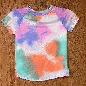 Athletic Works Kids Tie-Dye Tee - Orange, Purple, Green